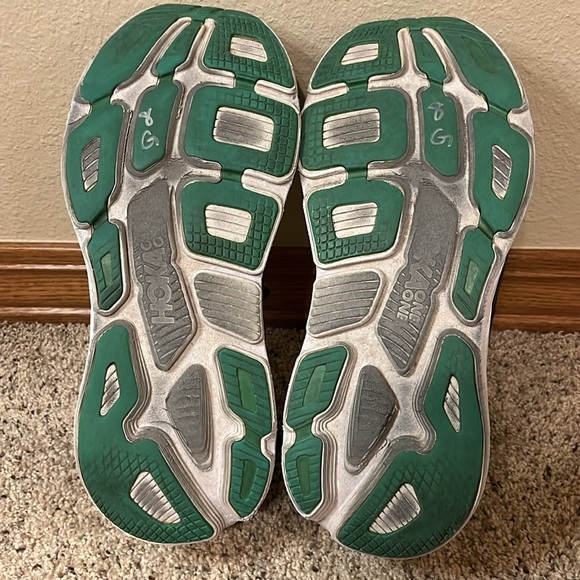 Hoka One One Black/Teal/Orange Men’s Bondi 7 Athletic Shoes Sz 12 - Picture 9 of 10